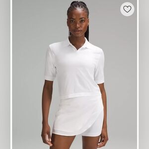 NWT Lululemon White Swiftly Tech Relaxed-Fit Polo